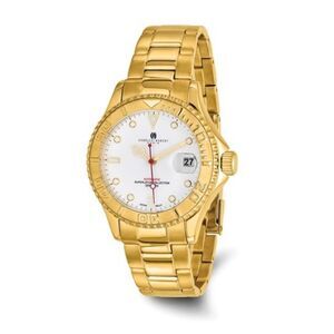 Charles Hubert Stainless Steel White Dial Automatic Man Watch: Durable Timepiece